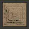 Ancient Pyramid Landscape With Layered Stone Steps And Dark Surrounding Background