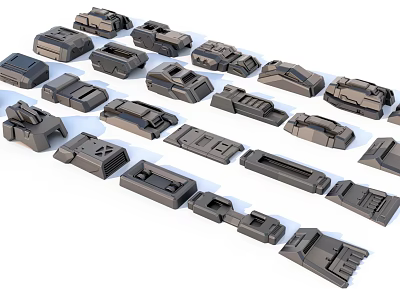 Heavy Duty Industrial Equipment Components With Precision Metal Design And Reliable Performance 3d model