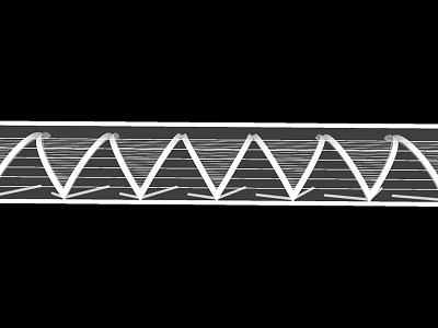 Outdoor Pergola Design with Geometric Top Patterns and Linear Support Beams 3d model