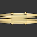 Elegant Gold Ring With Square White Gemstone And Double Band Fashion Accessory Design