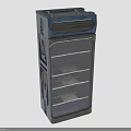 Modern Food Storage Container With Blue Gray Design And Layered Structure 3d model