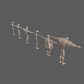 3D Game And Movie Character Models With Varying Body Sizes Lined Up In Sequence