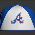 Stylish Blue And White Atlanta Braves Baseball Cap With New Era Logo