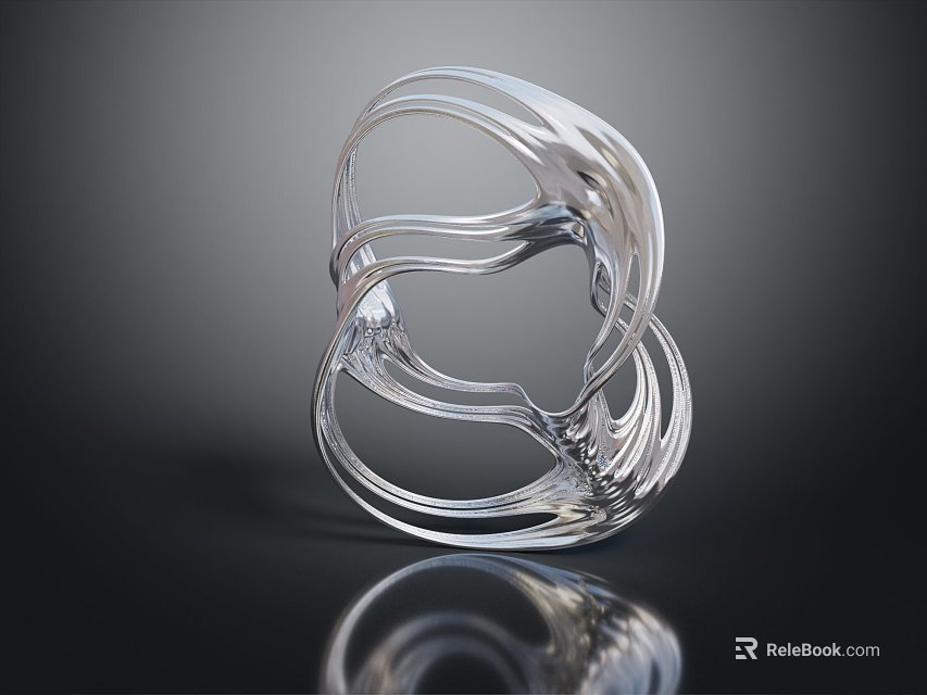 Modern Sculpture Carving Metal Crafts Carving Pieces 3d model