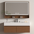 Bathroom sink Bathroom mirror 3d model