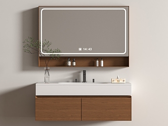 Bathroom sink Bathroom mirror 3d model