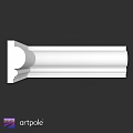 Decorative Architectural Component White Smooth Curved Design For Interior Building Trim Details
