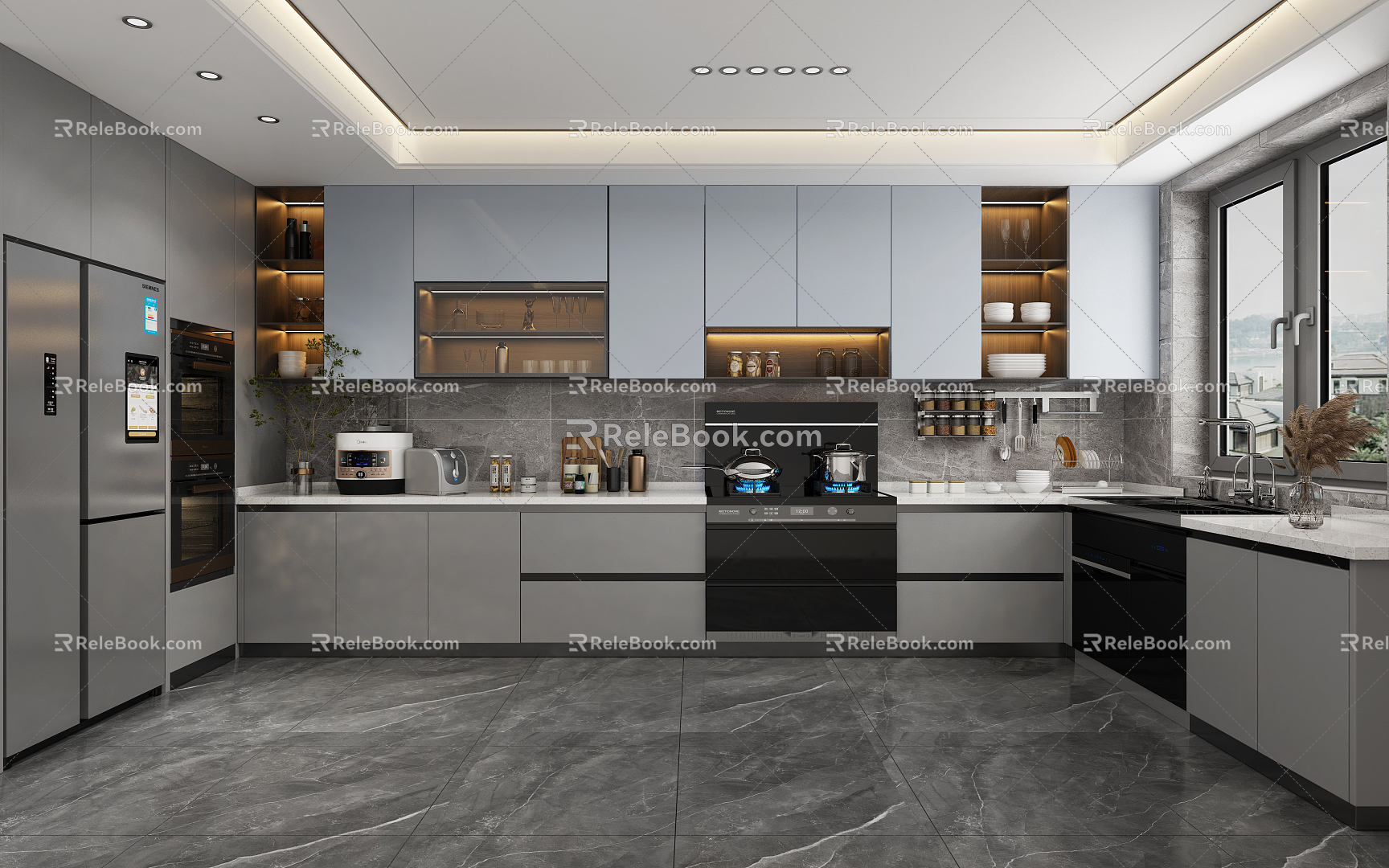 Modern Kitchen 3d model