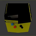 Retro Arcade Machine With VS Battle Screen Joystick And Colorful Decals