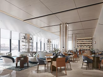 Style Sales Office reception area 3d model