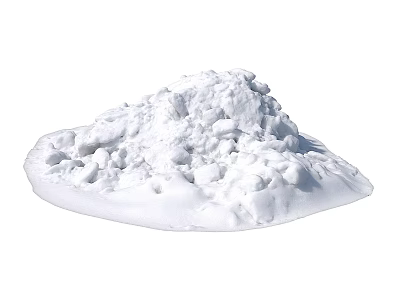 White Powdered Decorative Pile Small Garden Ornament for Outdoor Garden Landscaping 3d model