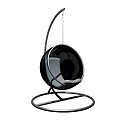 Modern Hanging Swing Chair With Circular Seat And Metal Stand Design