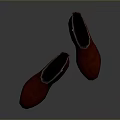 Red Leather Long Boots With Stitched Detail And Classic Style For Daily Wear