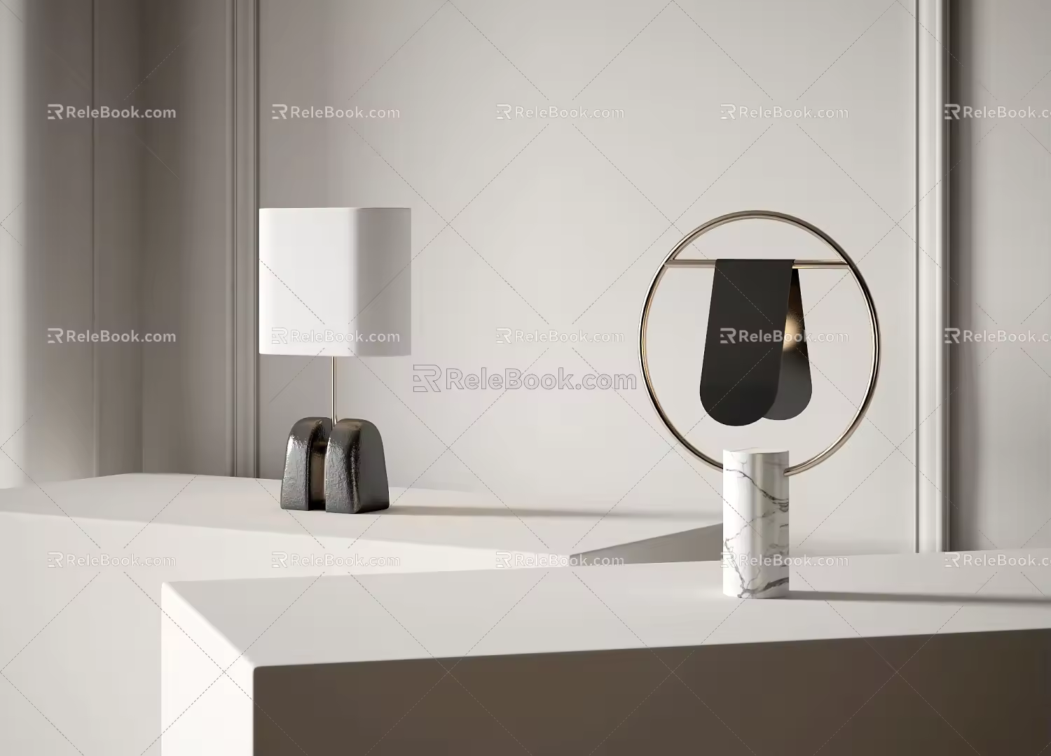 Modern table lamp 3d model