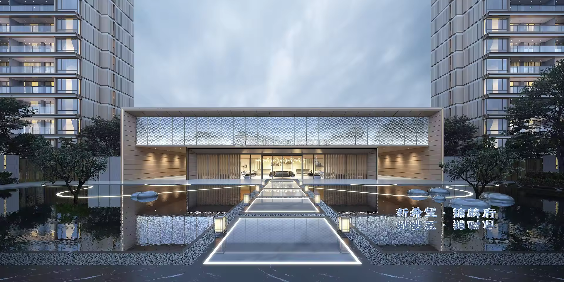 Modern Sales Office Building Sales Office 3d model