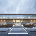 Modern Sales Office Building Sales Office 3d model
