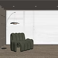 Modern single sofa 3d model