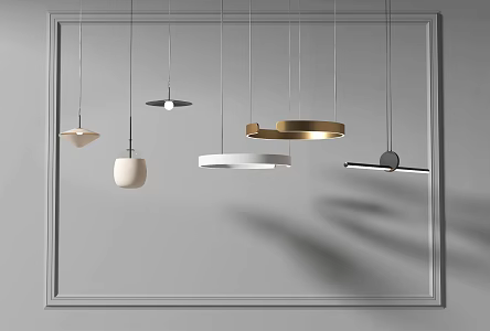 Modern chandelier 3d model