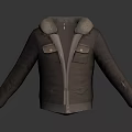 Stylish Leather Jacket With Fur Collar And Functional Pockets For Casual Fashion