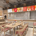 Premium Beef Fresh Soup Rice Noodle Restaurant Storefront With Glass Doors And Display Cases