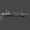 Gray Modern Fighter Jet With Stealth Design And Underwing Armaments 3d model