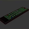 Sleek Black Remote Control With Multiple Colorful Buttons Numeric Keypad And Function Keys