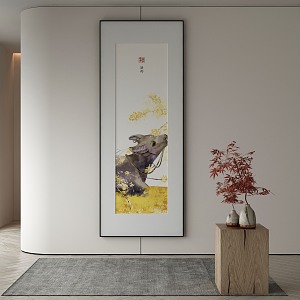 New Chinese Decorative Painting 3d model