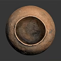 Handcrafted Terracotta Clay Pot With Ancient Wave Patterns And Surface Texture