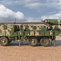 Military Functional Vehicle Featuring Camouflage Design Large Wheels And Top Mounted Weapon System