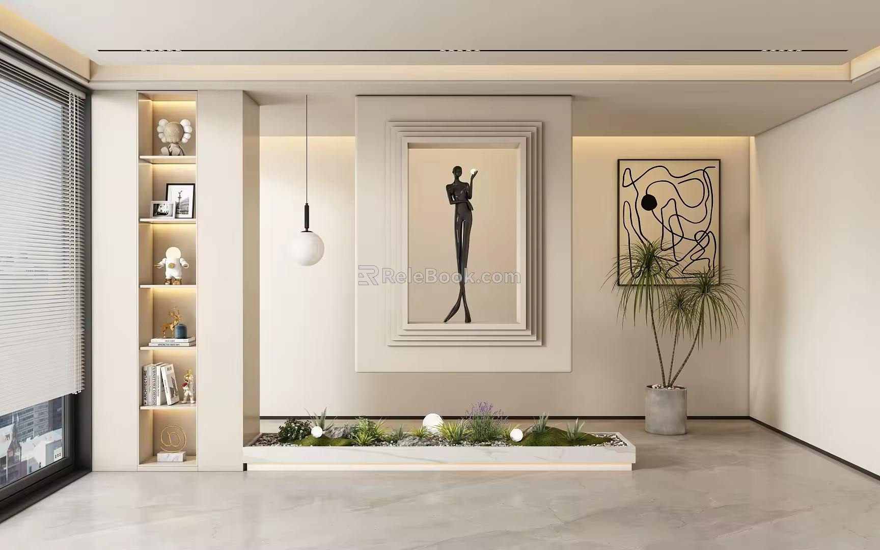 Entrance aisle partition 3d model