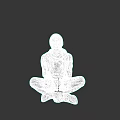 A Man Sitting On Floor Wearing Black Hoodie Gray Pants And Glasses