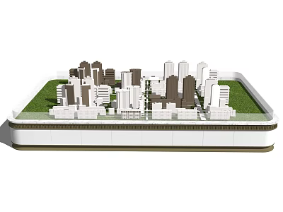 Professional Commercial Equipment For Scale City Model With Architectural Details And Urban Elements 3d model