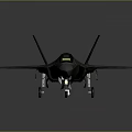 Modern Military Fighter Jet with Sleek Aerodynamic Cockpit Dark Green Paint and Sharp Wing Structure