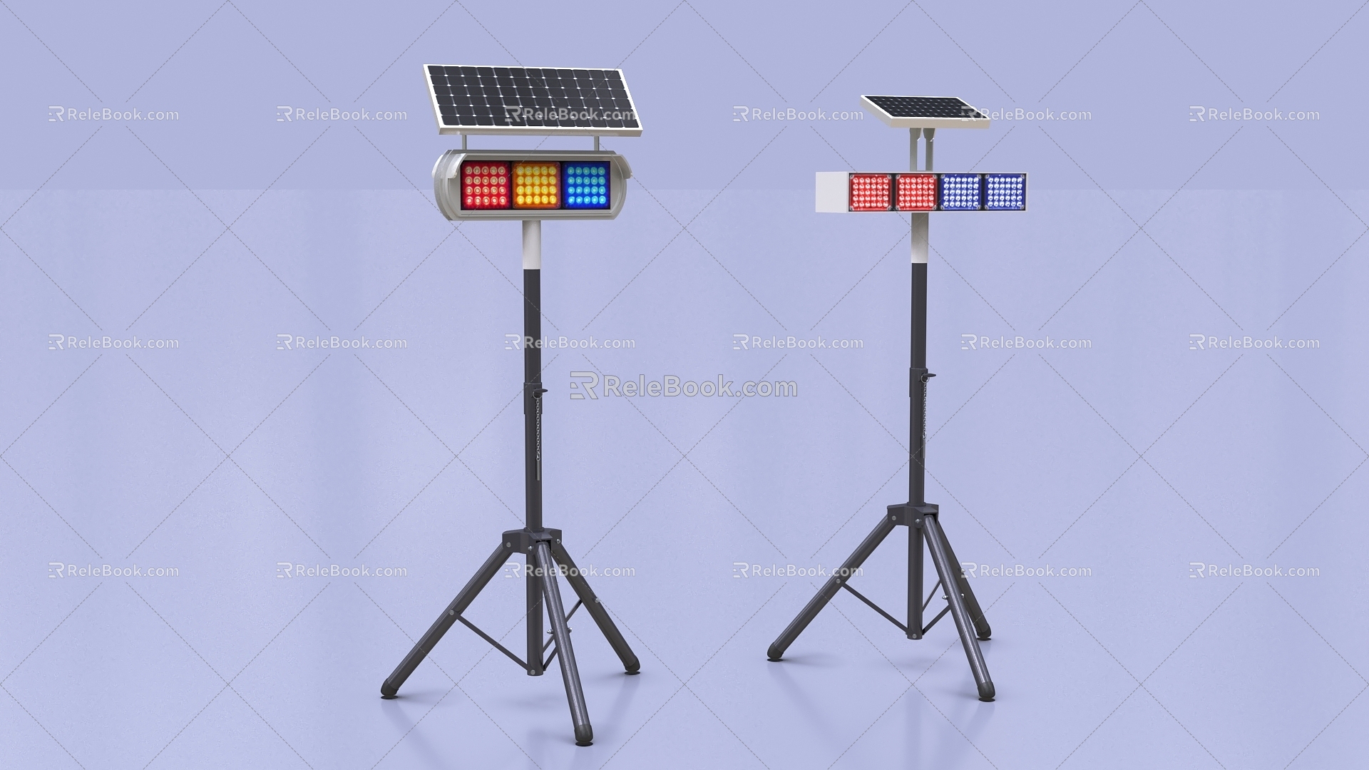 Warning lights Strobe lights Traffic lights Signal lights 3d model