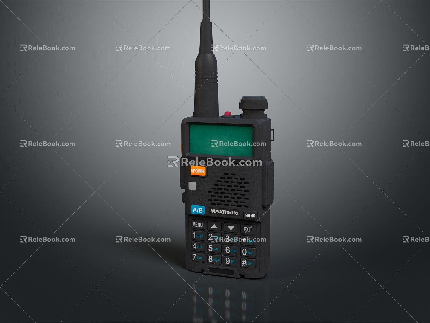 Walkie-talkie military walkie-talkie military radio military wireless telephone 3d model