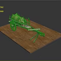 Traditional Roast Pig Cart Displayed On Wooden Platform With Roasted Pig Wheels And Metal Stand