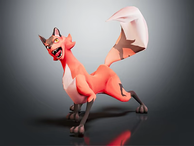Modern game character cartoon fox animation fox 3d model Modern game character cartoon fox animation fox 3d model