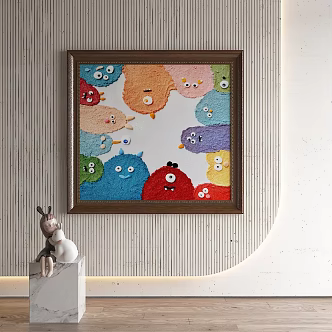 Nordic decorative painting 3d model