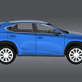 Stylish Blue Lexus SUV With Modern Exterior Design And Chrome Accents