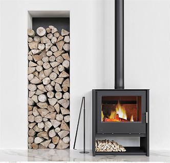 Modern Fireplace 3d model