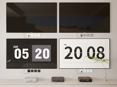 Modern TV Screen Display LCD TV Bracket Laser TV Switch Socket 3d model