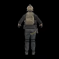 Soldier Field Force Cartoon Soldier Game Character Game Cartoon Man Soldier 3d model