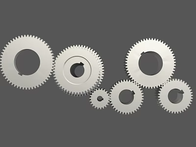 High Quality Metal Gears in Various Sizes for Hardware Tools and Machinery Use 3d model