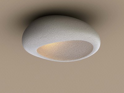 Quiet ceiling lamp cream ceiling lamp 3d model