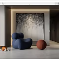 Modern Lazy Sofa Lazy Sofa Corner Combination 3d model