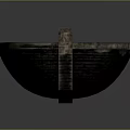 Old Rustic Wooden Boat As Traditional Water Transport With Wooden Planks Structure