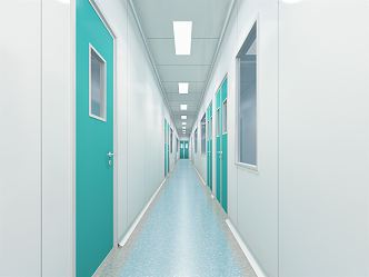 Laboratory Corridor Modern Corridor 3d model