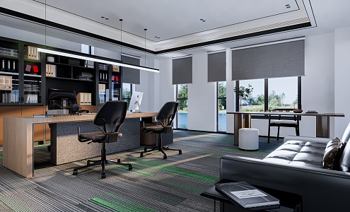 Modern Office Manager's Office 3d model