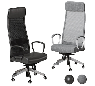 Office chair combination 3d model