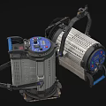 Commercial Equipment With Metal Casing Ventilation Holes Control Panel Buttons And Display Screen